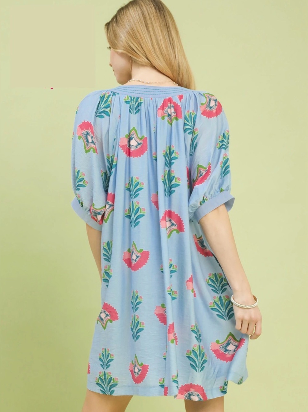 Umgee Abstract Print Mini Dress - Picture 3 of 6